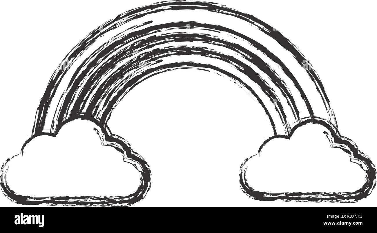 rainbow and clouds icon Stock Vector Image & Art - Alamy