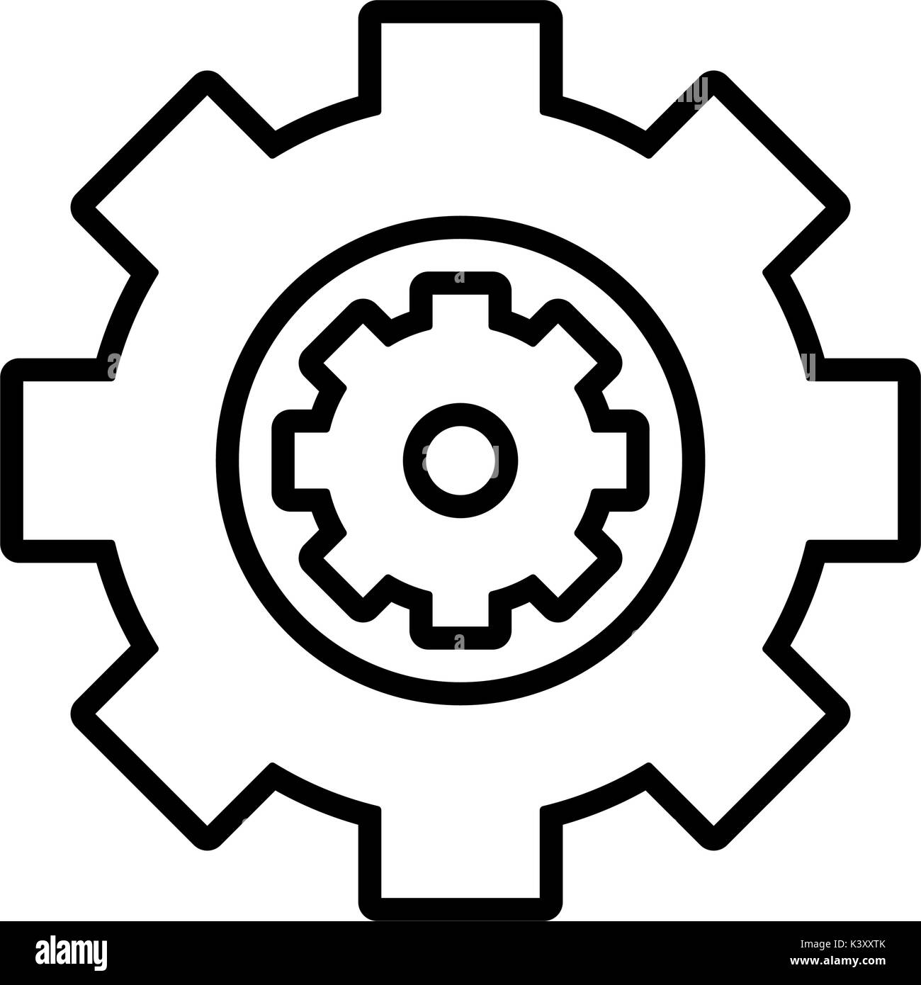 Isolated gear design Stock Vector Image & Art - Alamy
