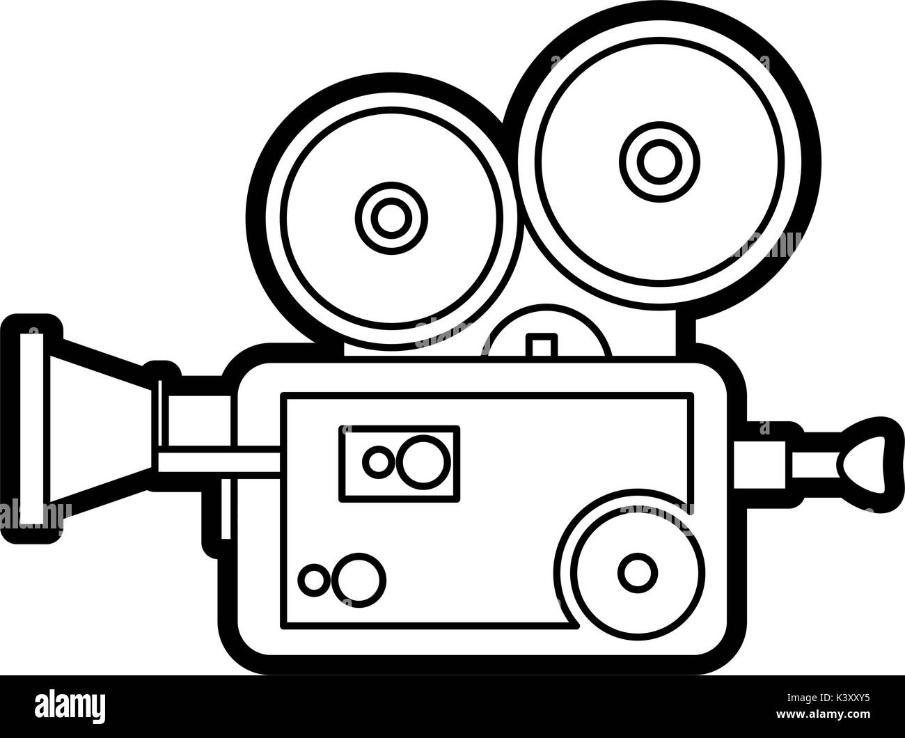 Isolated retro video camera design Stock Vector Image & Art - Alamy
