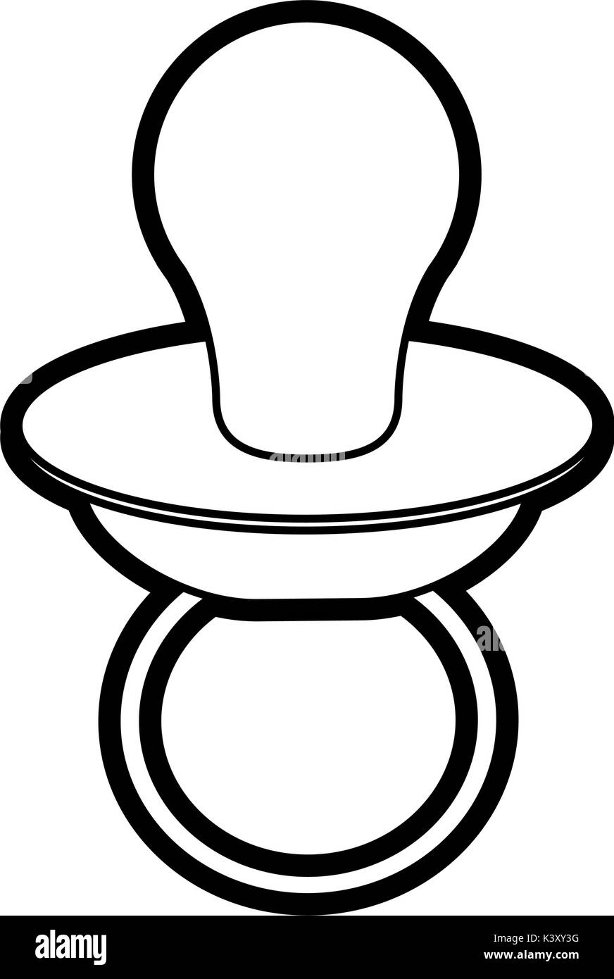 Baby pacifier clip art Black and White Stock Photos & Images Alamy