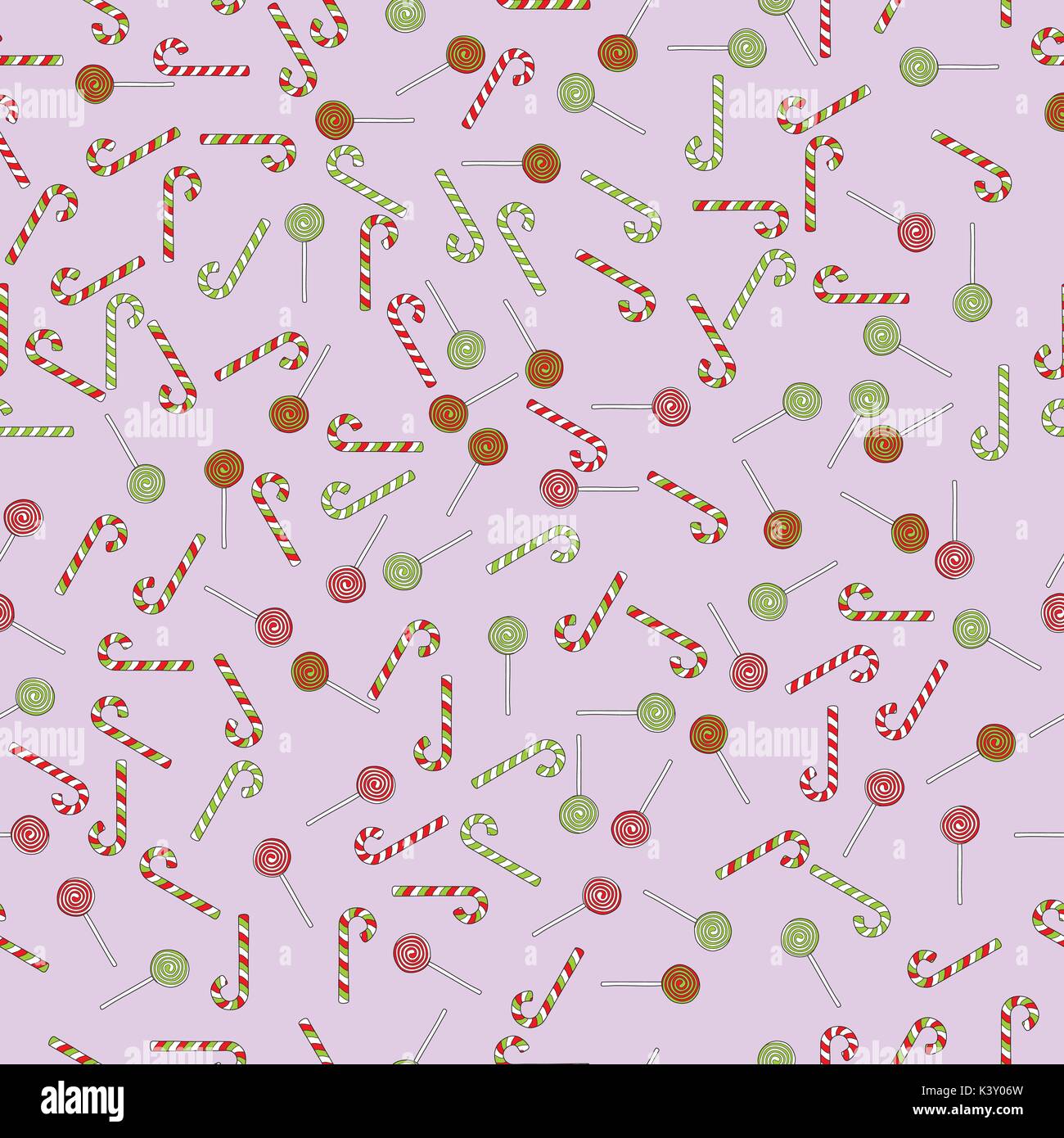 hand drawn vector christmas seamless pattern Stock Vector Image & Art ...