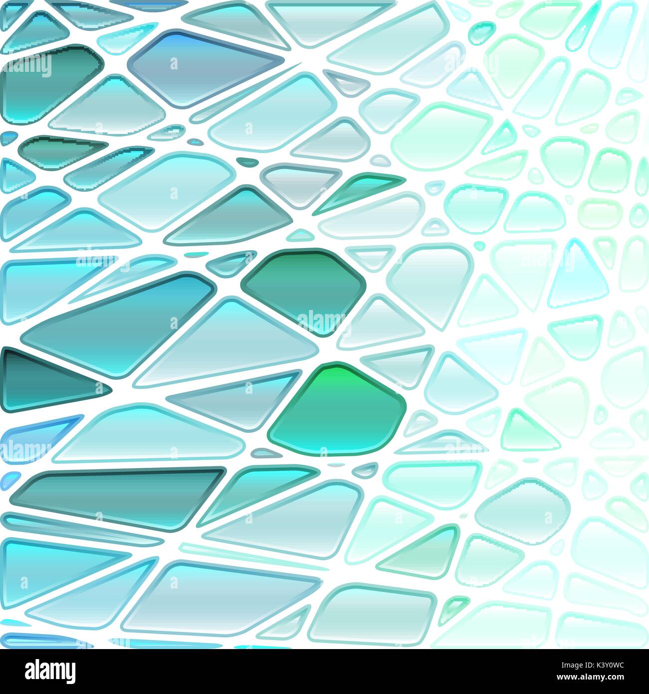 abstract vector stained-glass mosaic background - light blue Stock ...