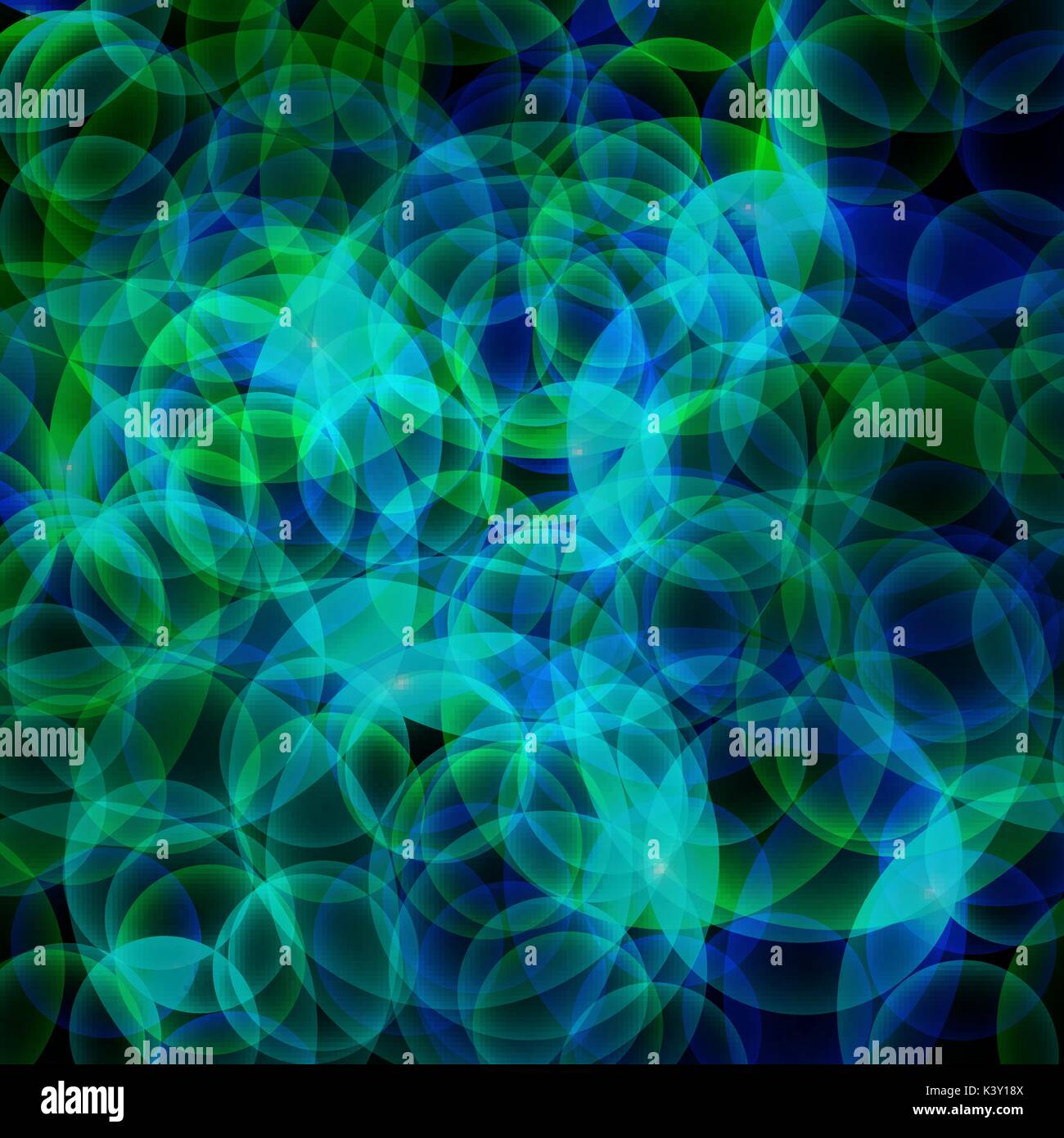abstract vector glowing background with bright circles - blue and green ...