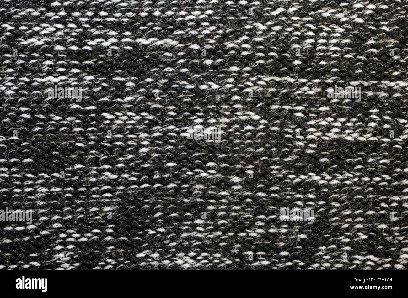 black and white knit fabric
