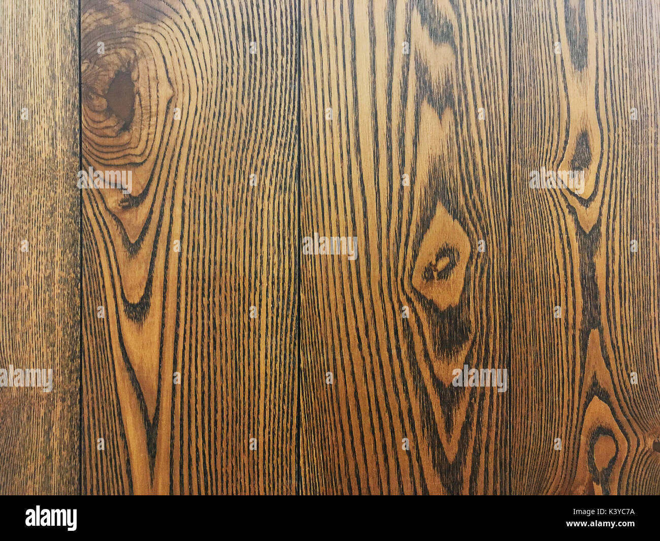 Wood plank texture with natural pattern. Closeup Stock Photo