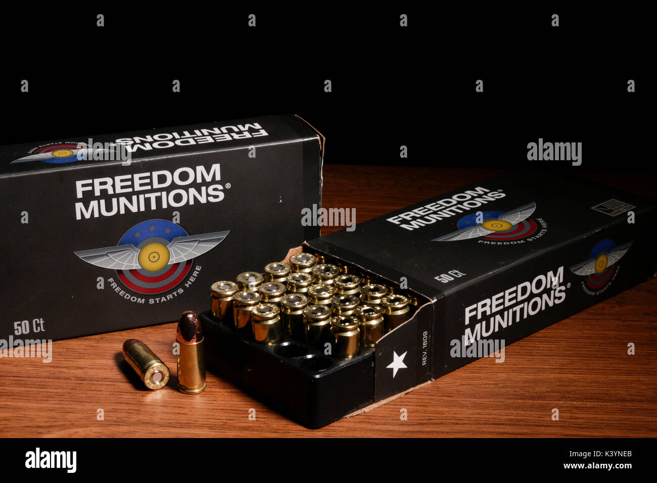 Freedom Munitions 9mm Ammo Stock Photo Alamy