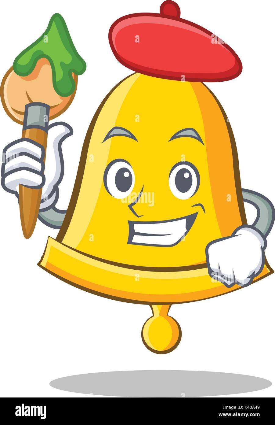 School Bell R Cartoon Artist school bell character cartoon Stock Vector Image & Art - Alamy