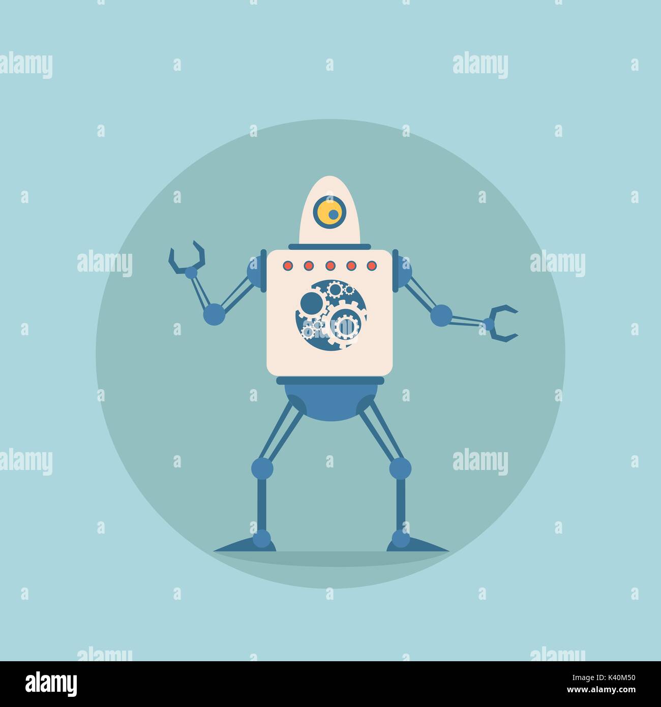 Modern Robot Futuristic Artificial Intelligence Mechanism Technology ...