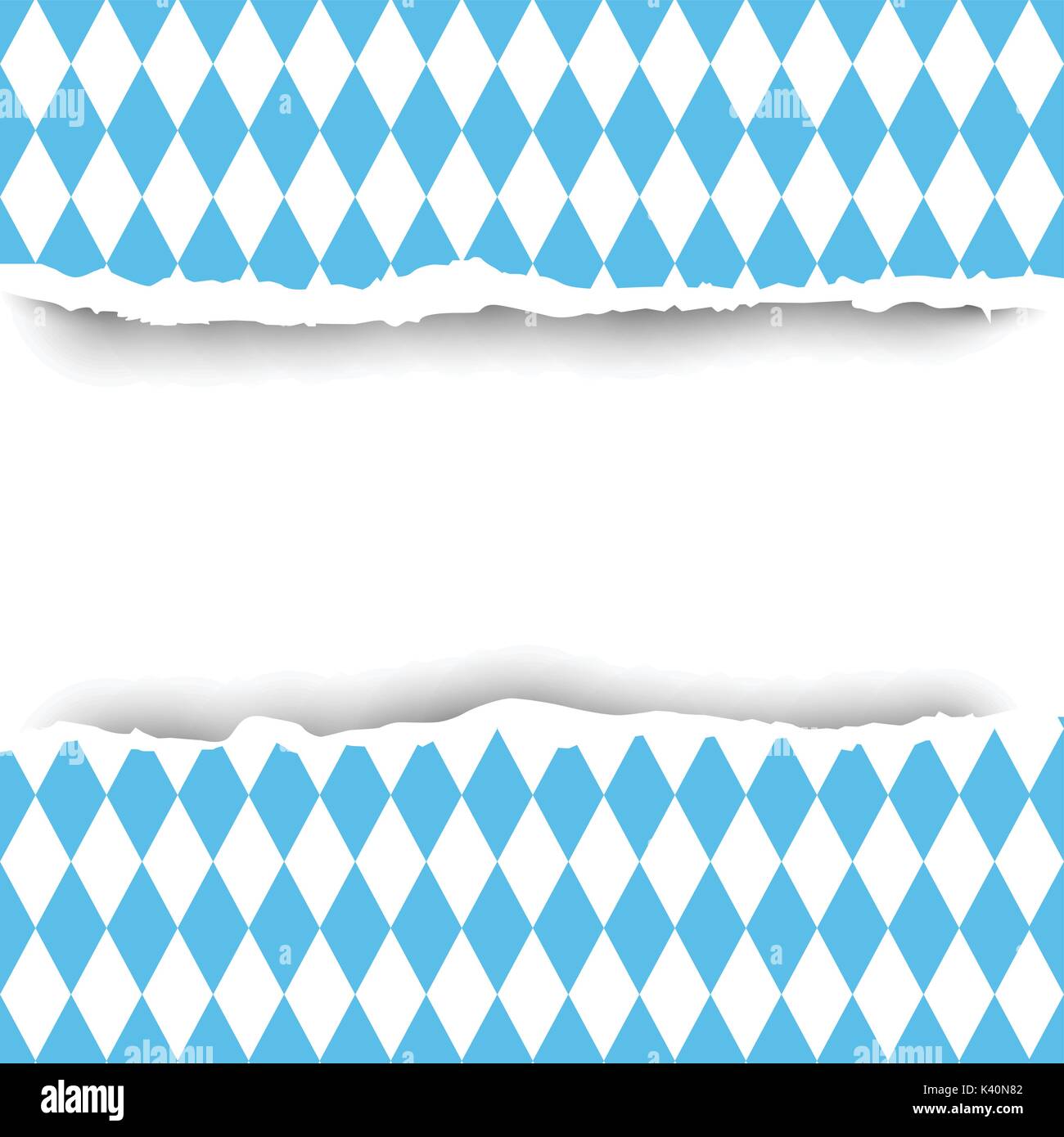 Bavaria Flag Ripped Paper Seamless Pattern Background Decoration Copy Space Concept Stock Vector