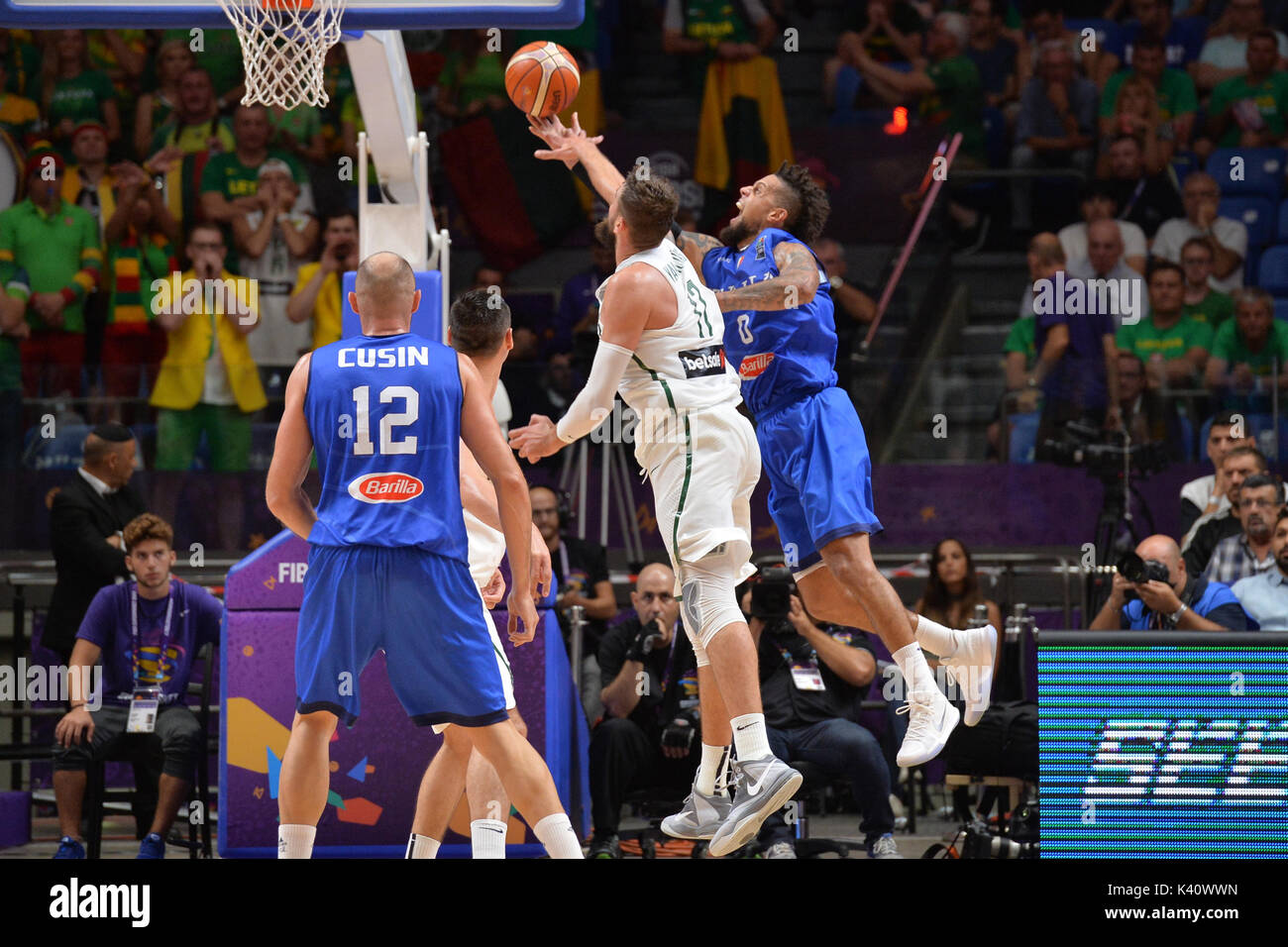 Telaviv, Israel. 03rd Sep, 2017. Daniel Hackett of Italy during ...