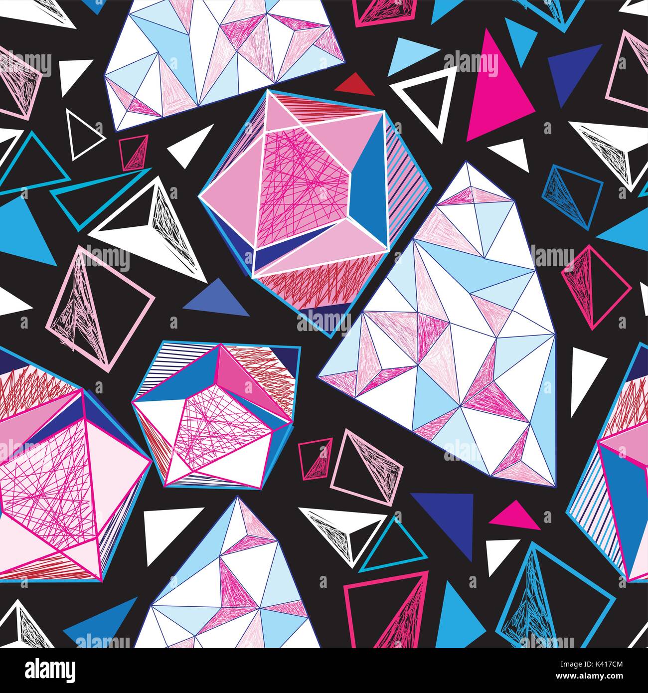 Triangles lines diamonds black white hi-res stock photography and ...
