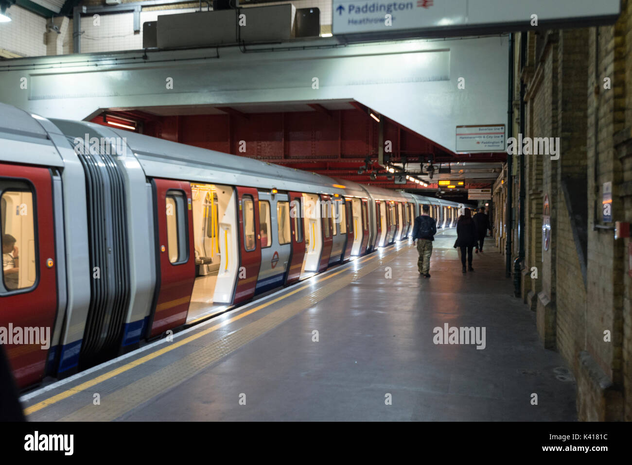 London underground station at Paddington Stock Photo Alamy