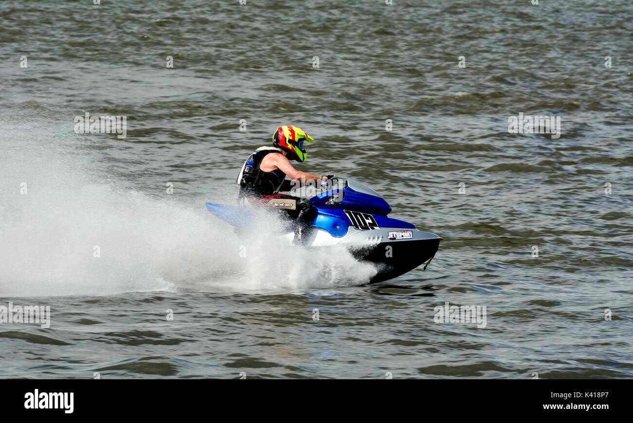 Jet ski racing at Kingsbury Water Park, Warwickshire, UK Stock Photo Alamy