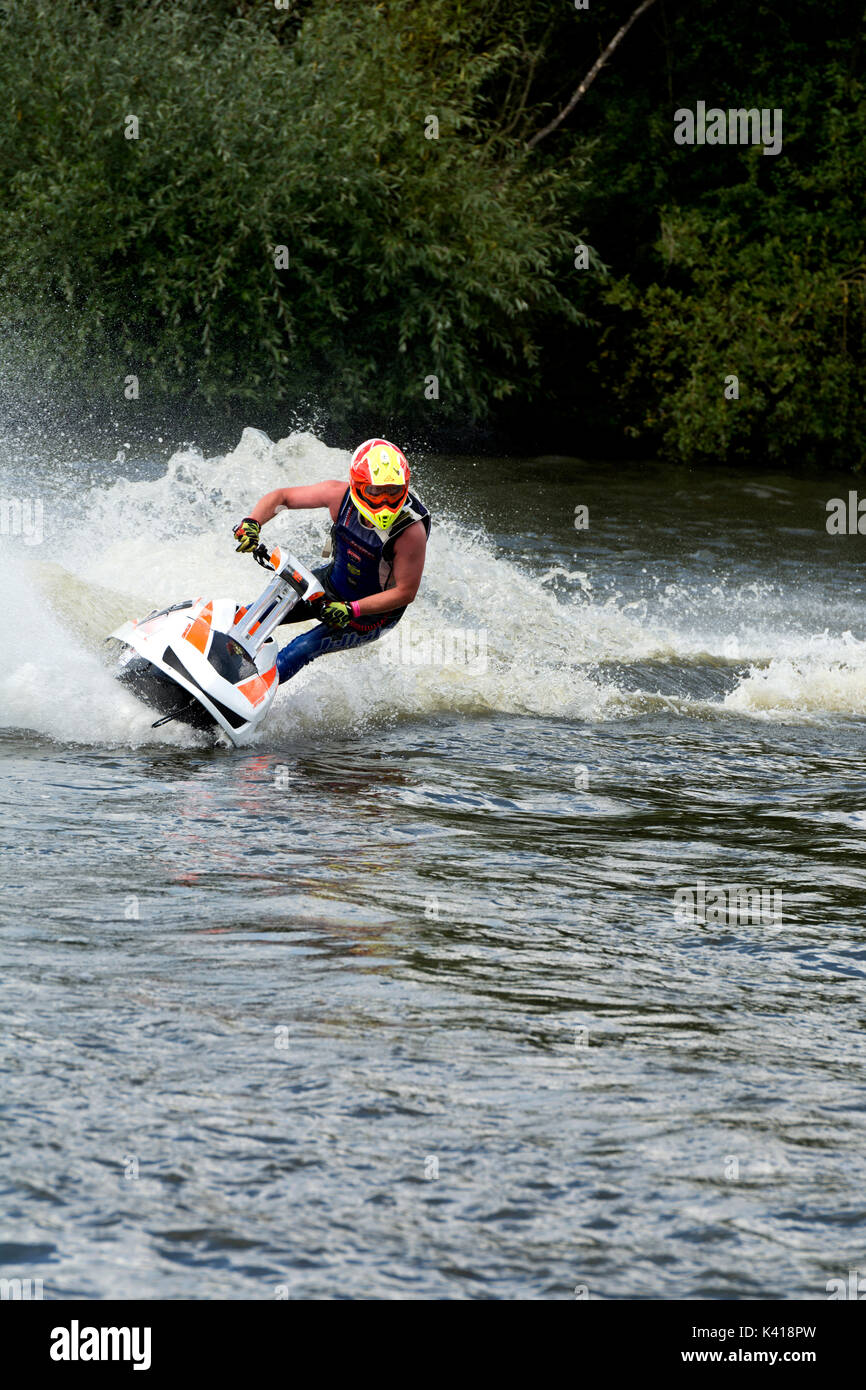 Jet ski racing at Kingsbury Water Park, Warwickshire, UK Stock Photo Alamy