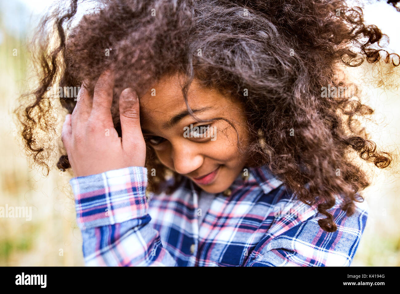 African american girl field child hi-res stock photography and images ...