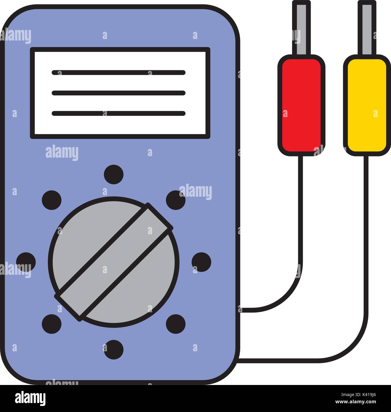 car battery tester appliance measure power Stock Vector Image & Art Alamy