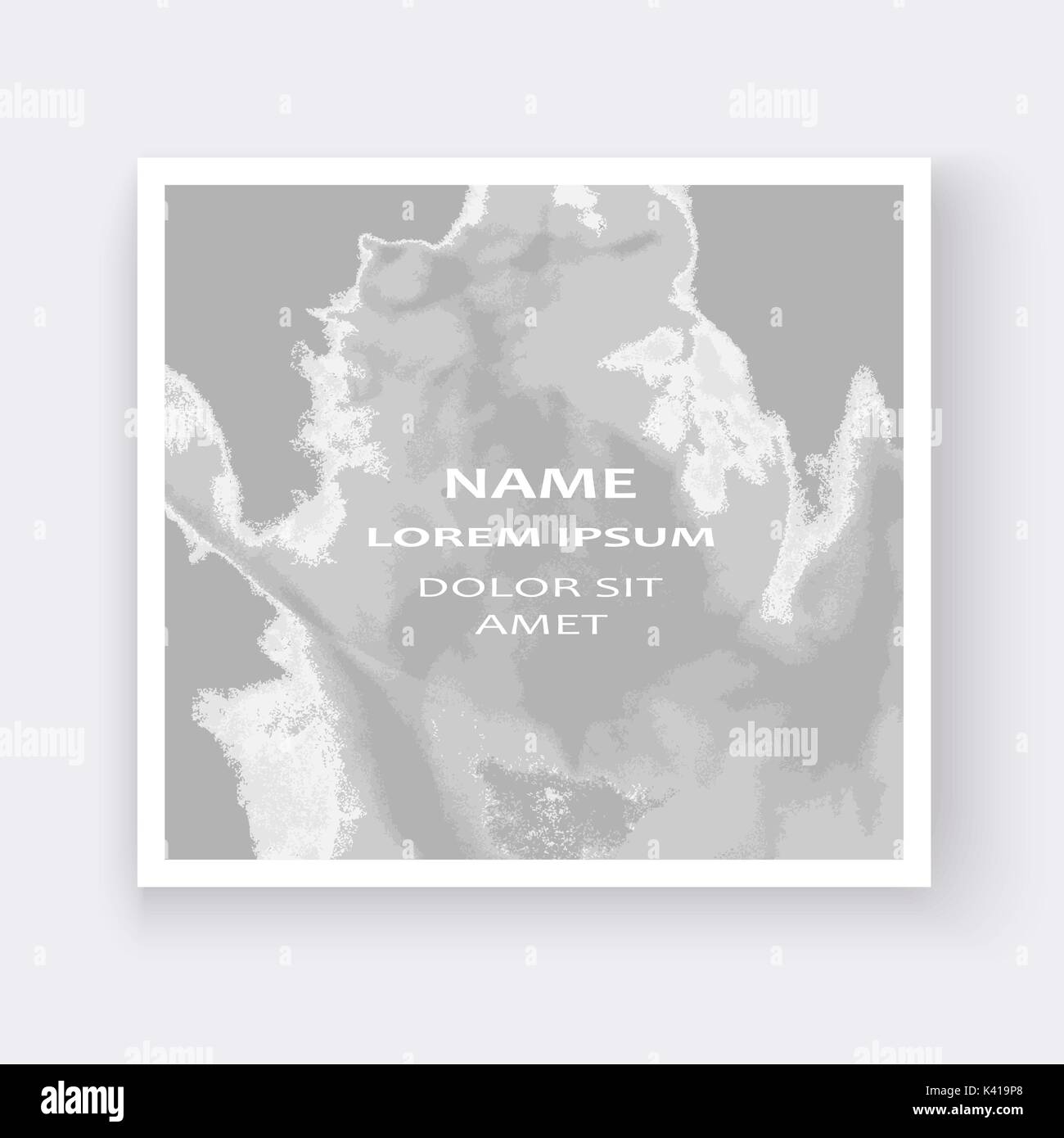 Silver explosion liquid paint shape artistic covers design. Decorative texture fluid cloud light gray white backgrounds. Celebration template vector f Stock Vector
