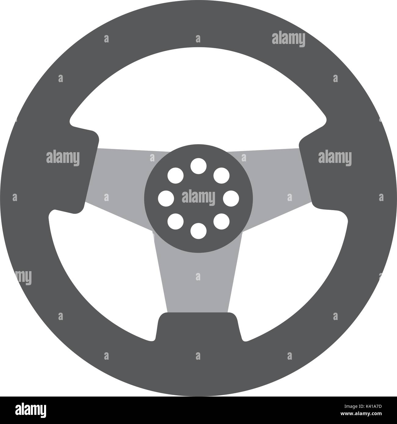 car steering wheel function part vehicle icon Stock Vector Image & Art