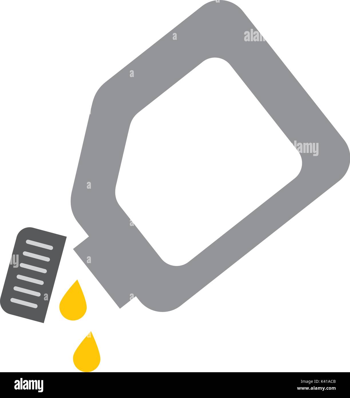 plastic canister oil drops lubrication car Stock Vector Image & Art Alamy