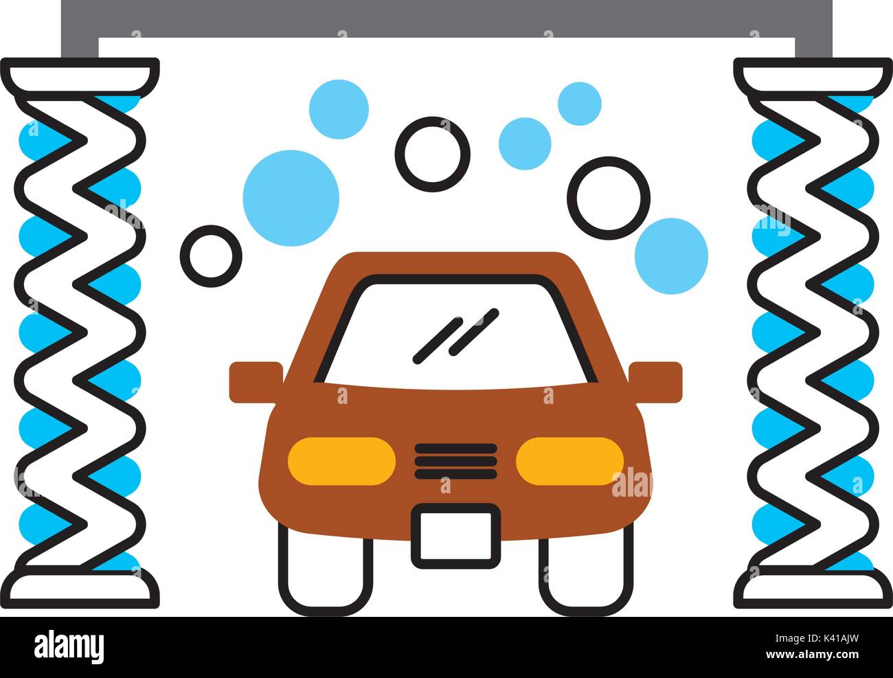 automatic car wash shampoo service center icon Stock Vector Image & Art