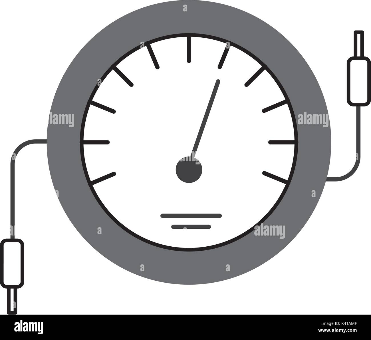speedometer icon counter electric cable test Stock Vector Image & Art