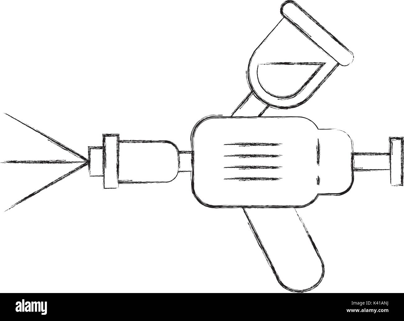 airbrush car spray paint equipment symbol Stock Vector Image & Art Alamy