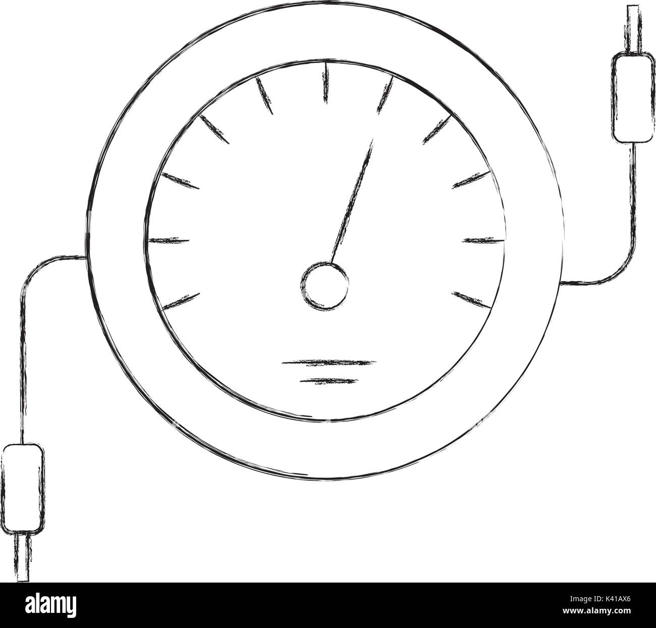speedometer icon counter electric cable test Stock Vector Image & Art