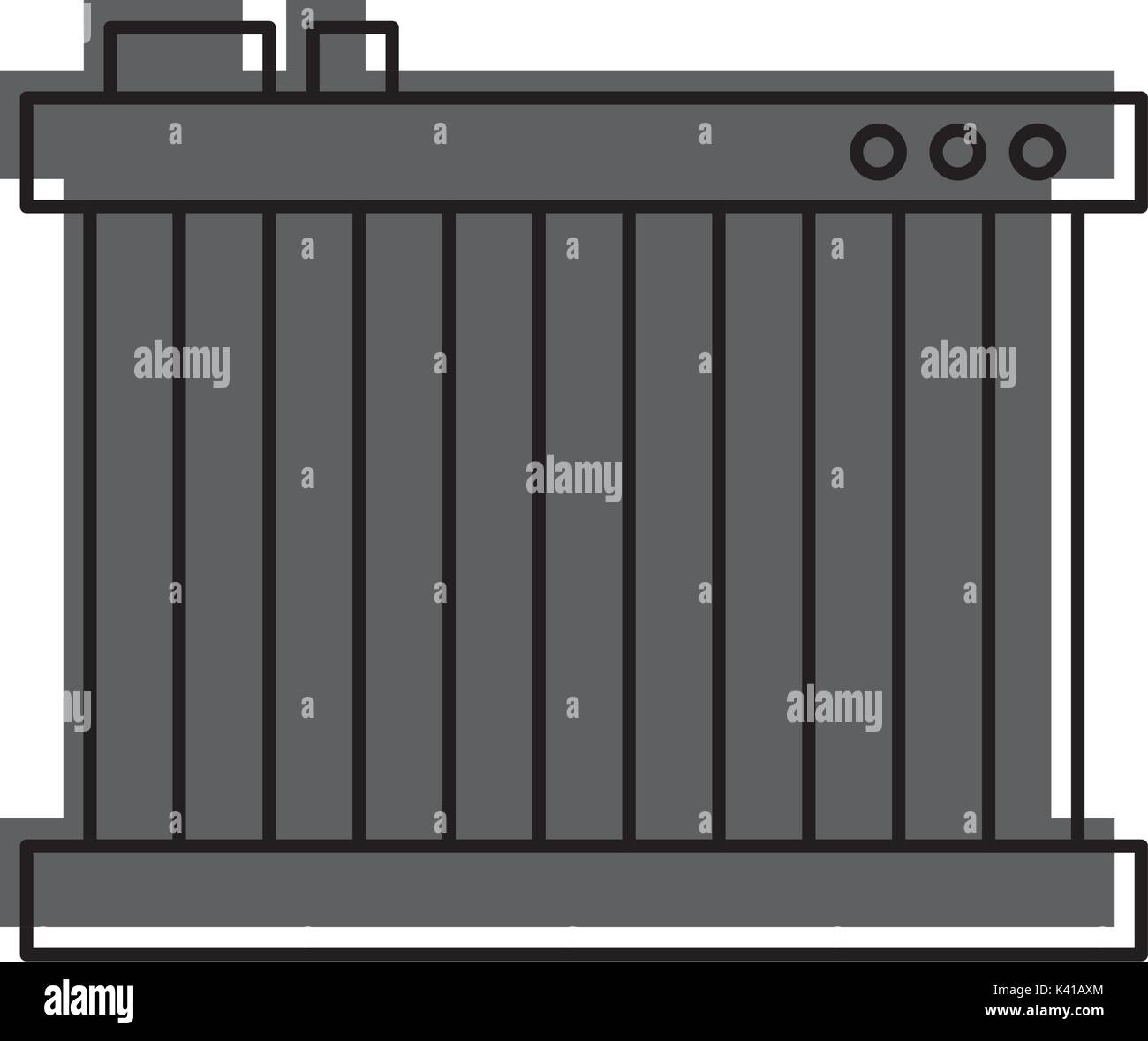 radiator for cooling the car motor liquids Stock Vector Image & Art - Alamy