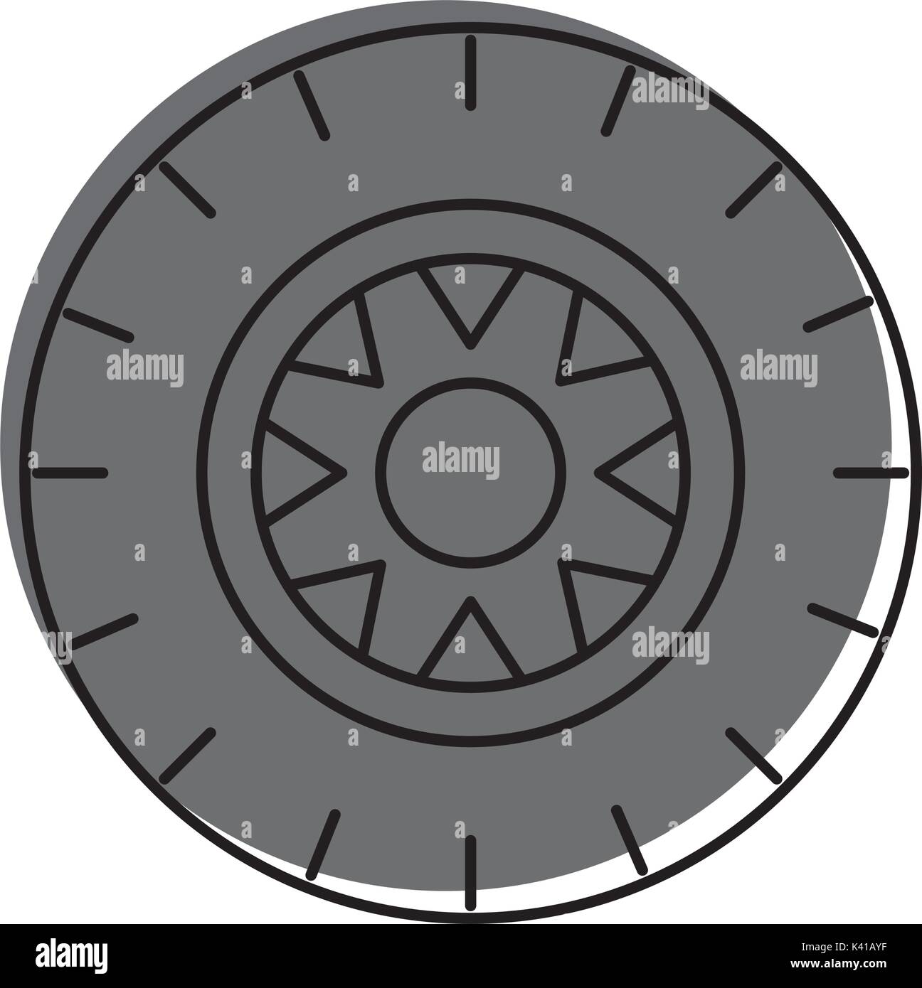 car wheel service concept vehicle maintenance road Stock Vector Image