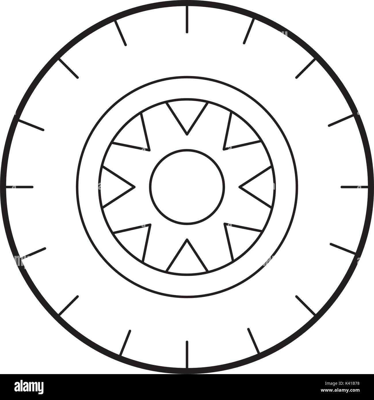 car wheel service concept vehicle maintenance road Stock Vector Image