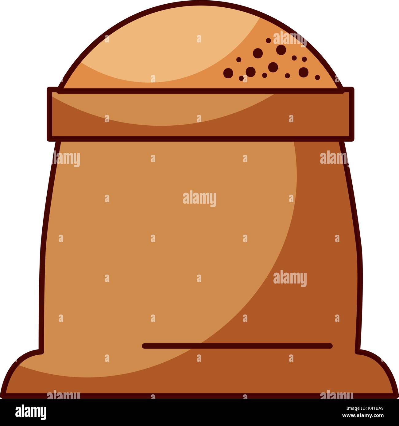 sack of flour grain ingredient bakery icon Stock Vector Image & Art - Alamy