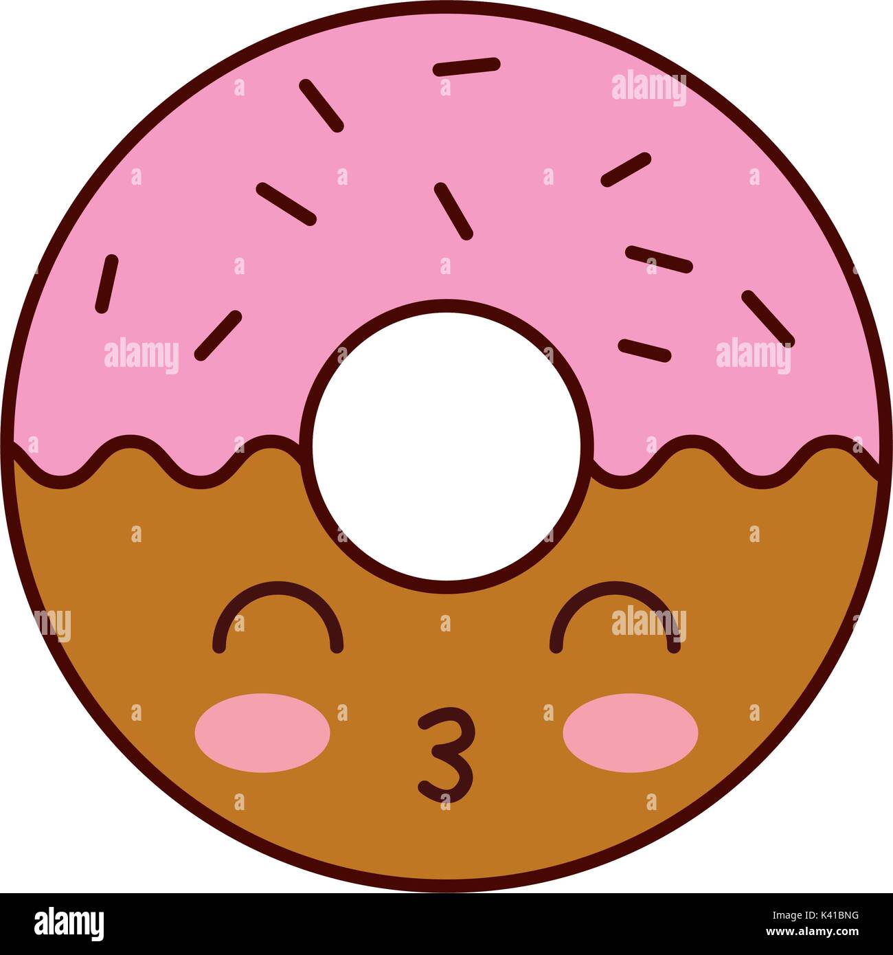 Kawaii Donut Dessert Pastry Product Food Fresh Stock Vector Image Art Alamy Kawaii Donut Dessert Pastry Product Food Fresh Stock Vector Image Art Alamy