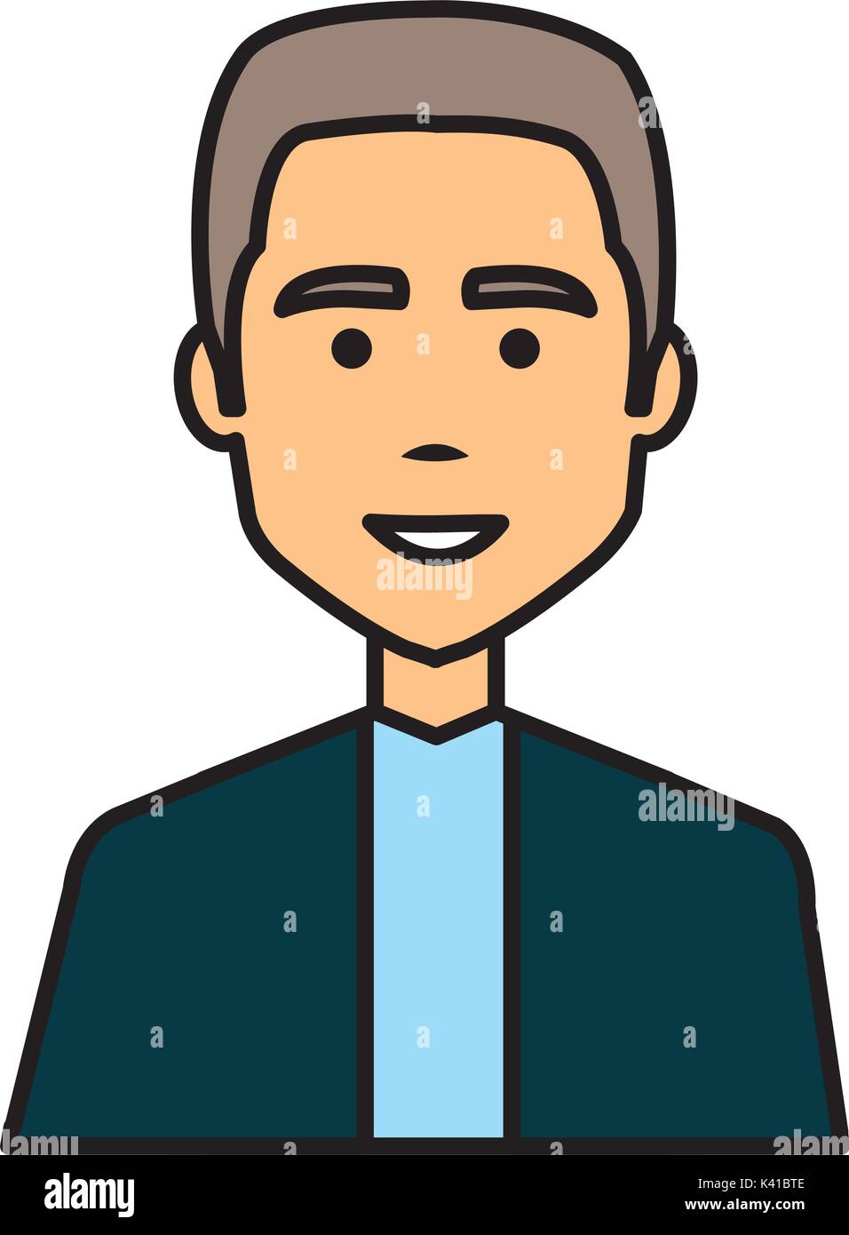elegant businessman avatar character Stock Vector Image & Art - Alamy