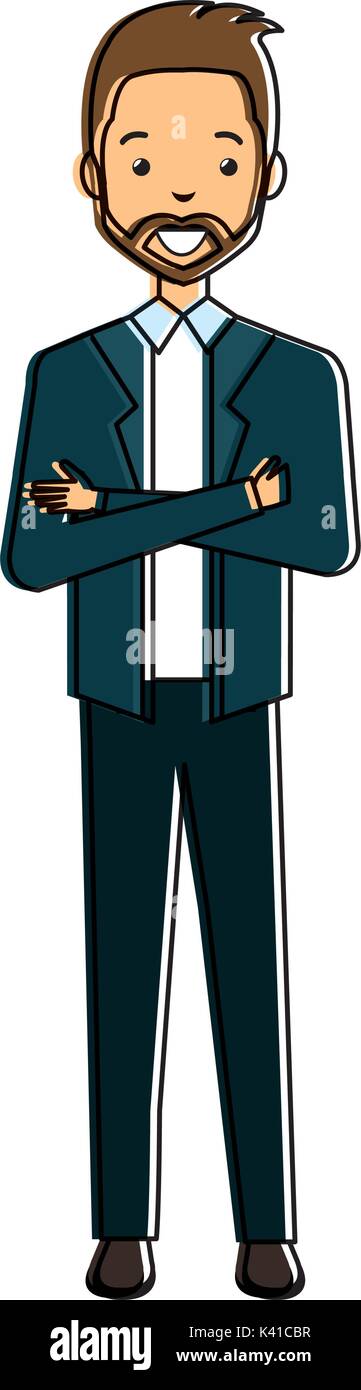 elegant businessman avatar character Stock Vector Image & Art - Alamy