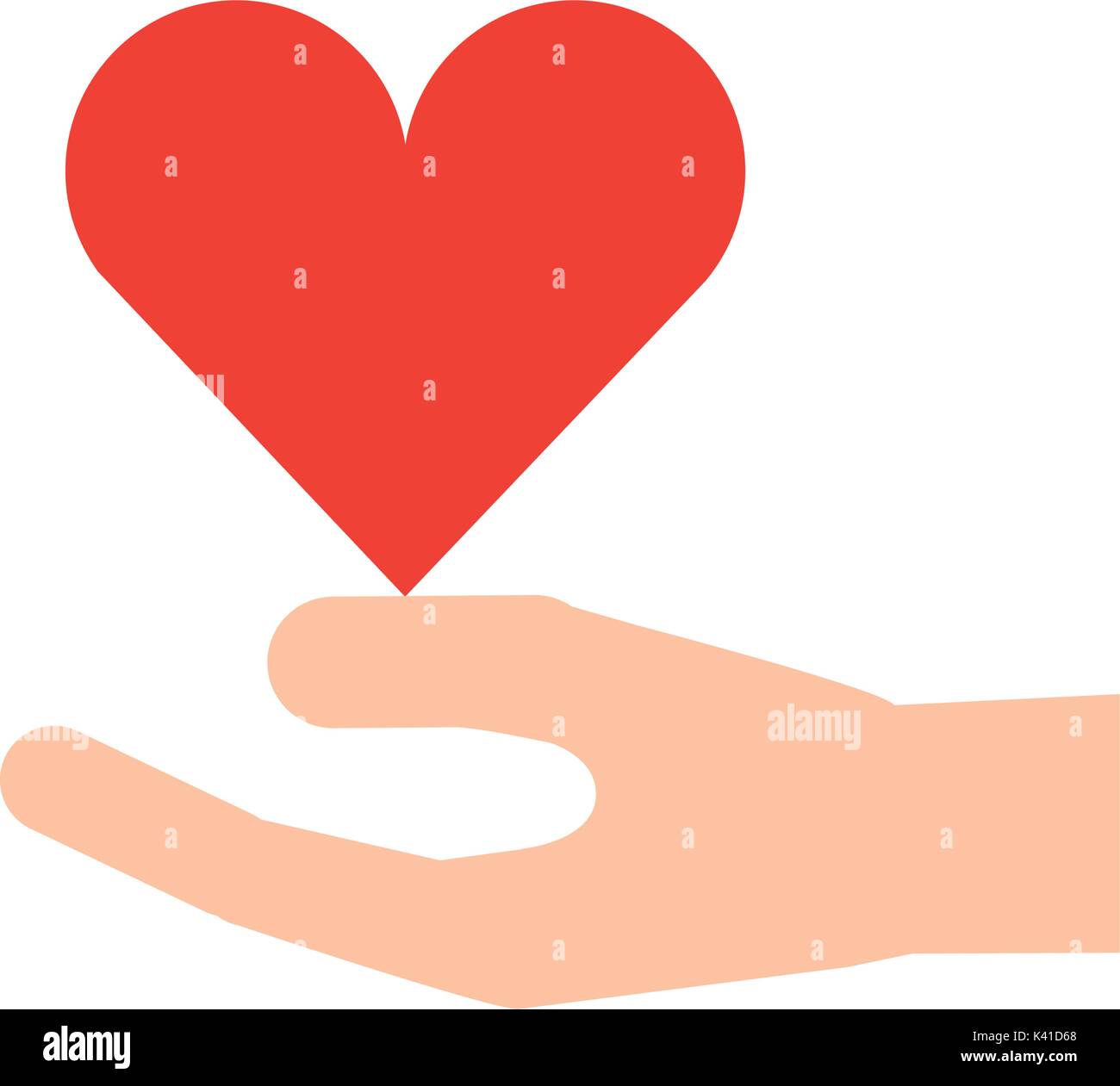 hand holding heart health care wellness concept Stock Vector Image ...