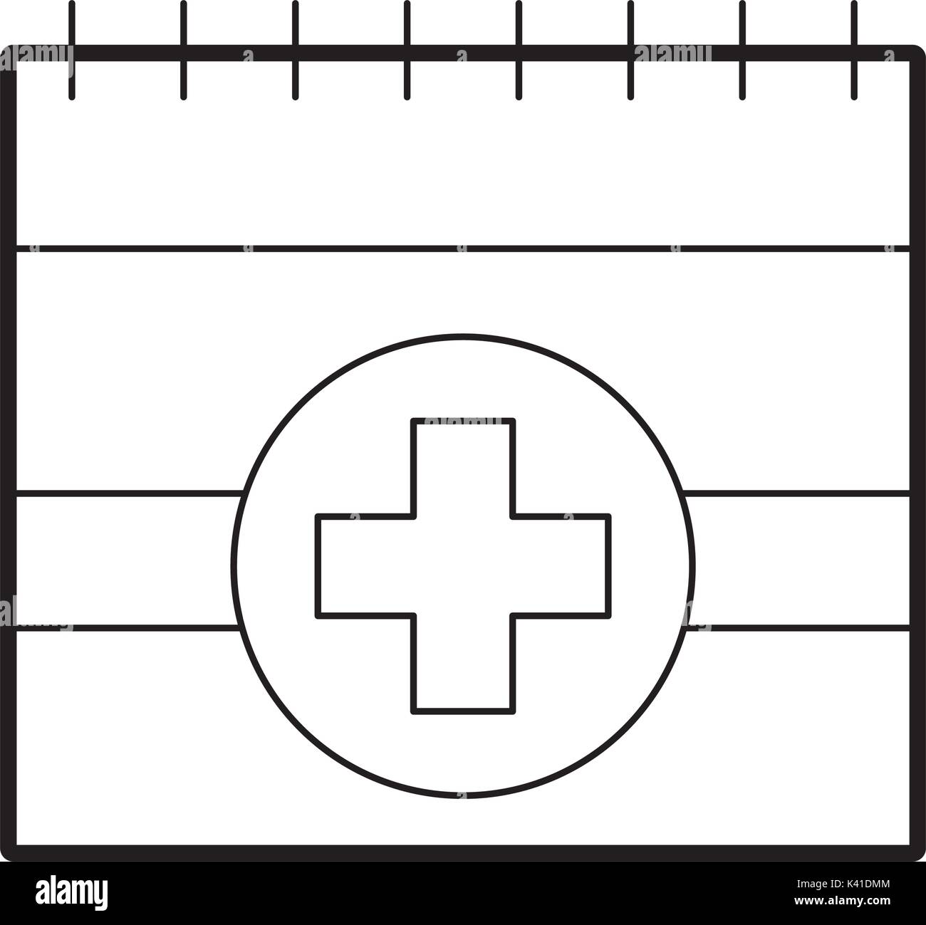 appointment icon such as medical day calendar stock vector art