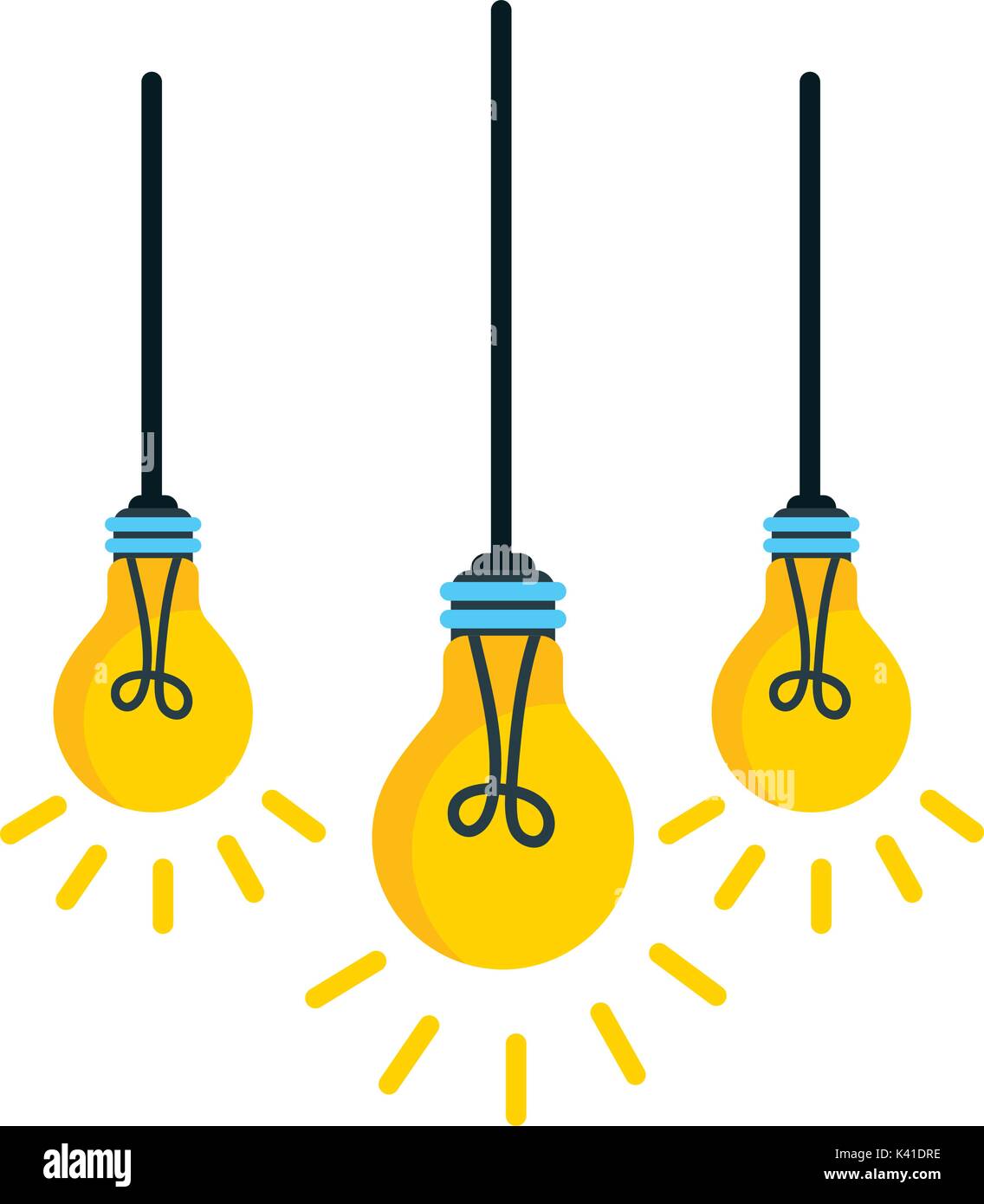 light bulbs hanging from the ceiling Stock Vector Image & Art Alamy