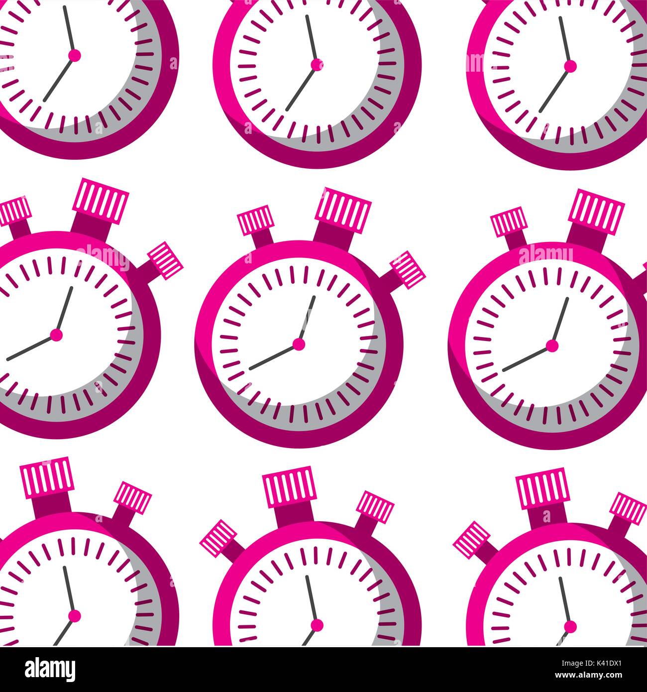 chronometer timer second countdown seamless pattern design Stock Vector ...