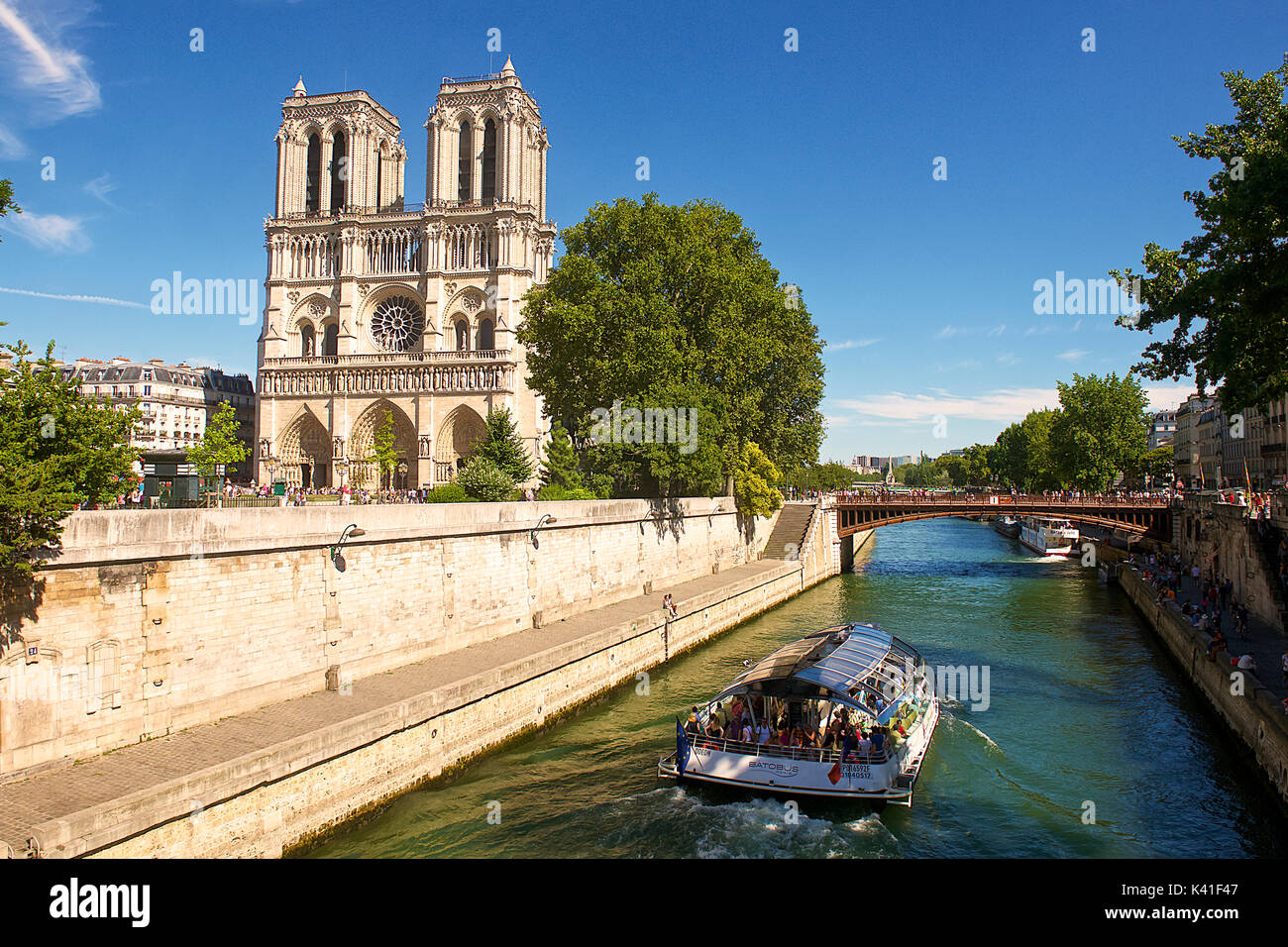 Notre Dame Cathedral, Paris, France Stock Photo