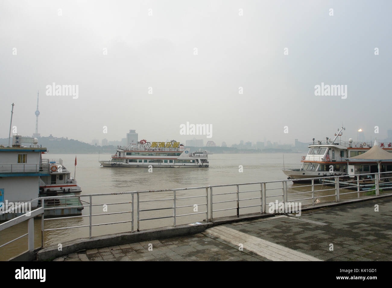 the mighty yellow river, yangtse, Wuhan, China Stock Photo