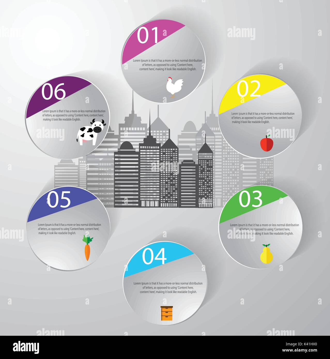 Eco living Infographic Stock Vector