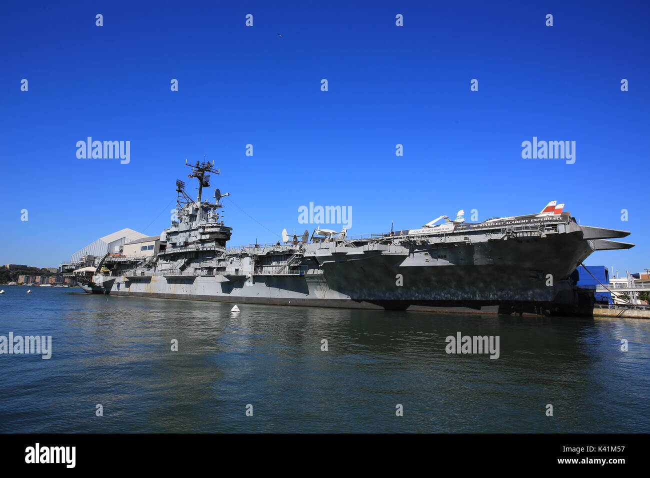 aircraft carrier intrepid sea & air space museum Stock Photo