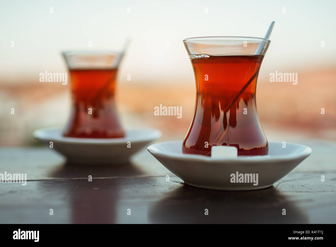 traditional Turkish tea Stock Photo Alamy