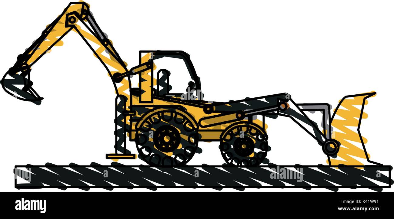 Isolated wheel loader design Stock Vector Image & Art - Alamy