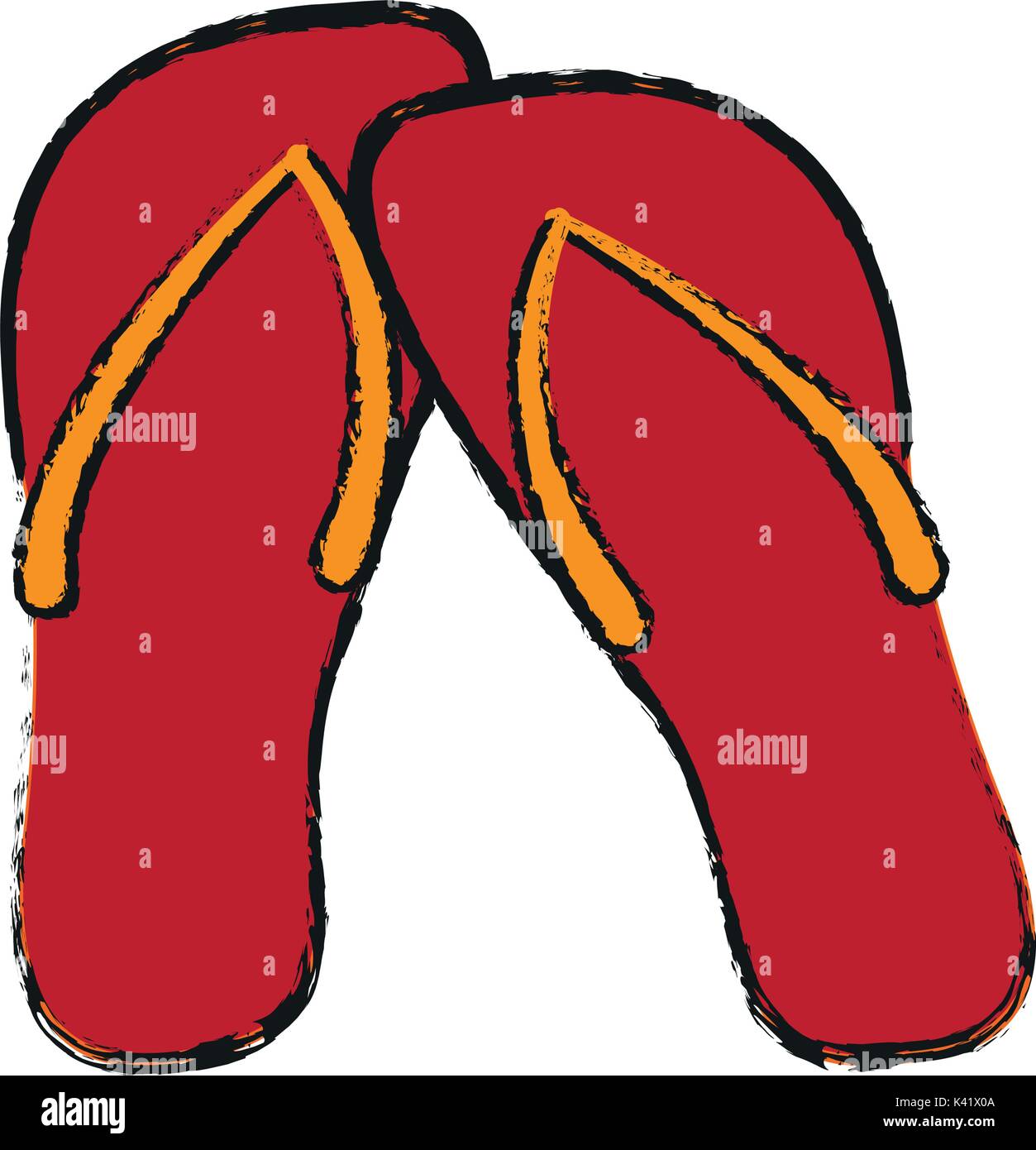 Beautiful feet sandals Stock Vector Images - Alamy