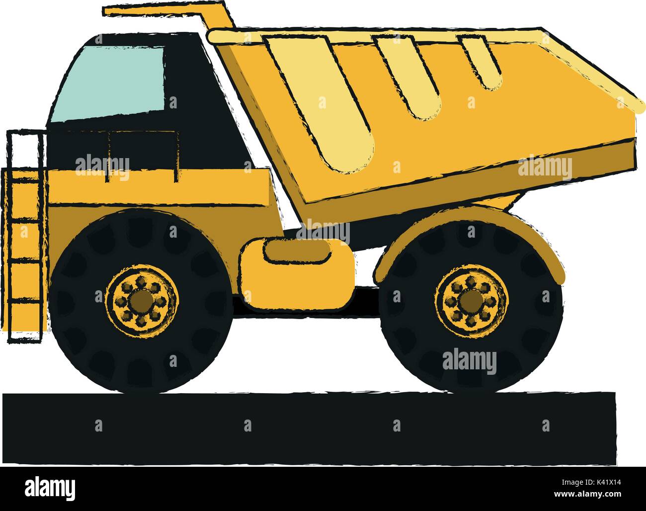 Isolated dump truck design Stock Vector Image & Art - Alamy
