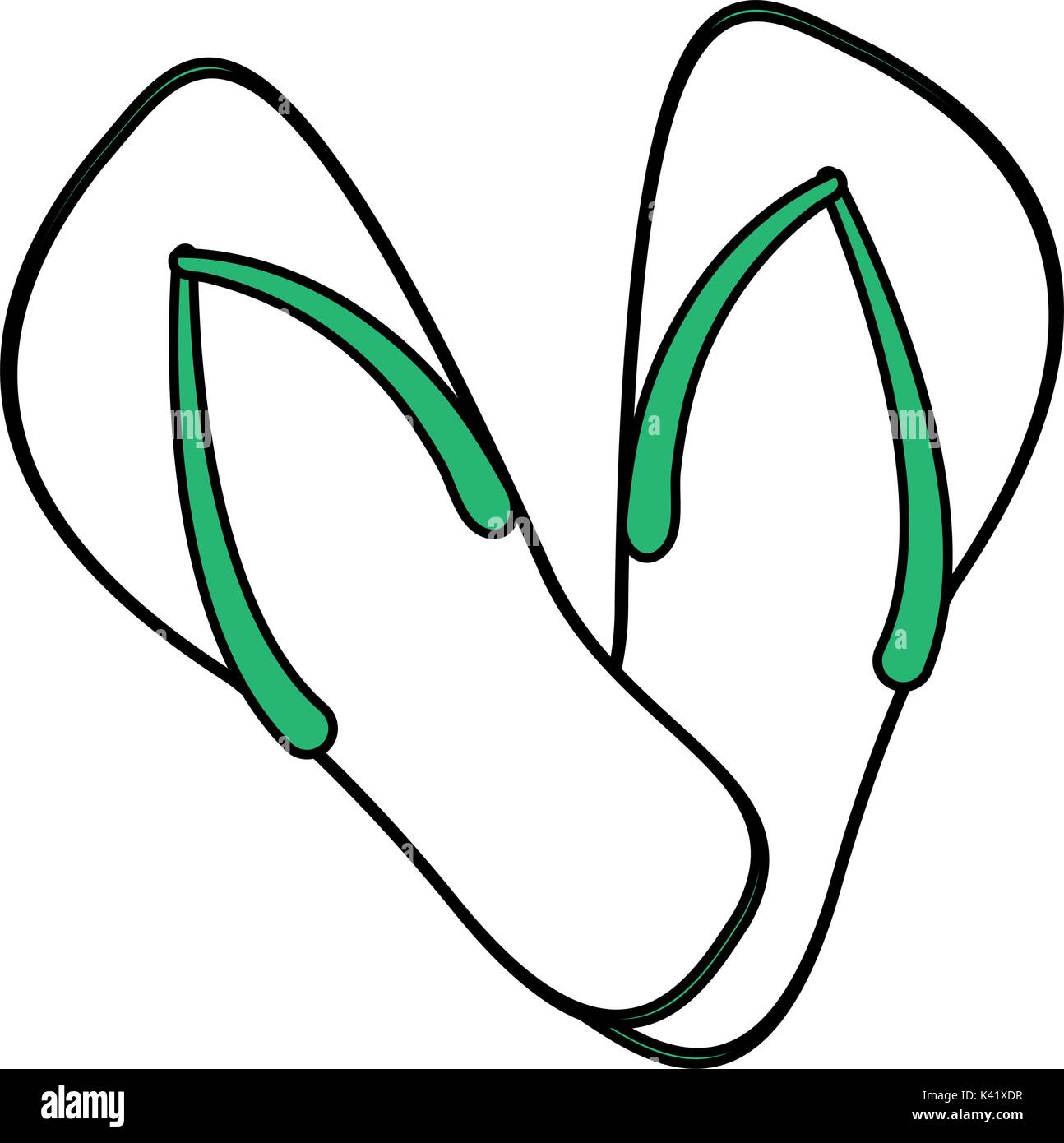 Beautiful feet sandals Stock Vector Images - Alamy