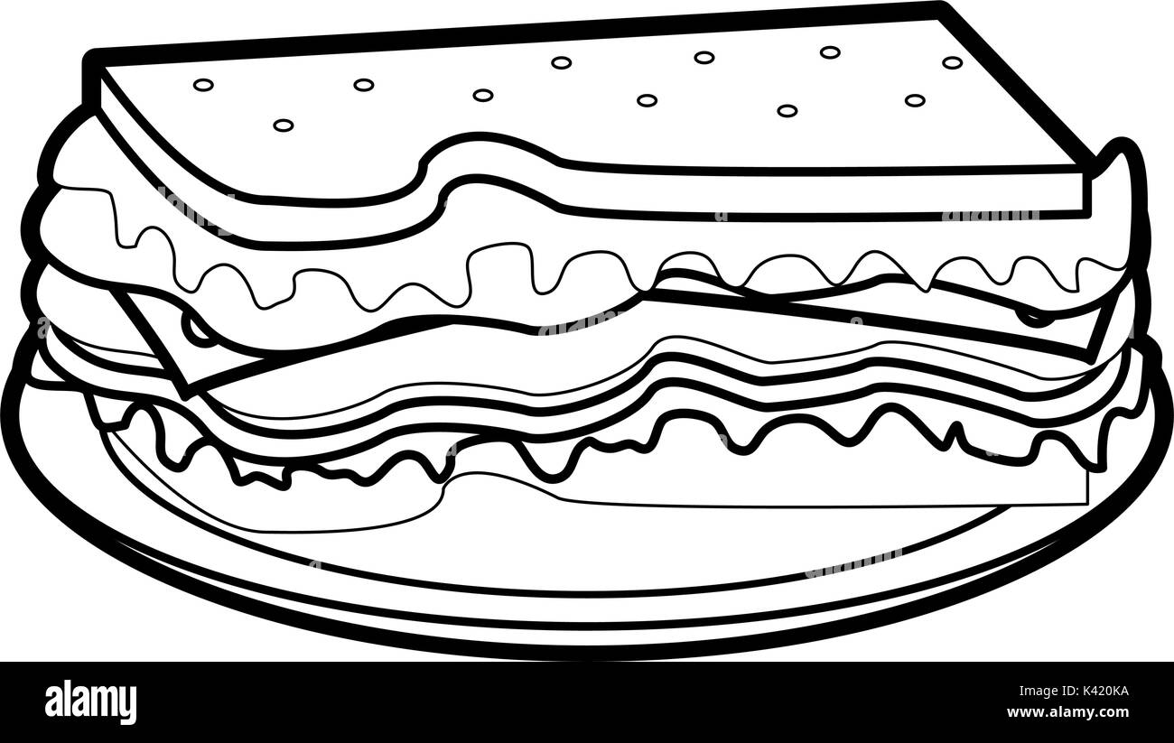 Sandwich Black and White Stock Photos & Images Alamy