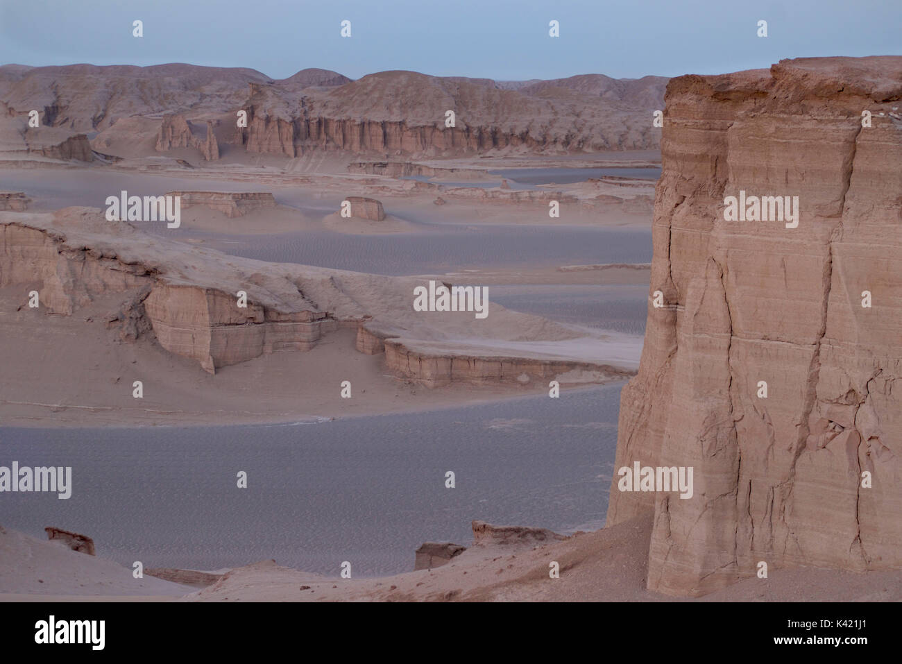 The Kaluts region of the Lut desert. The hottest place on earth. Iran Stock Photo