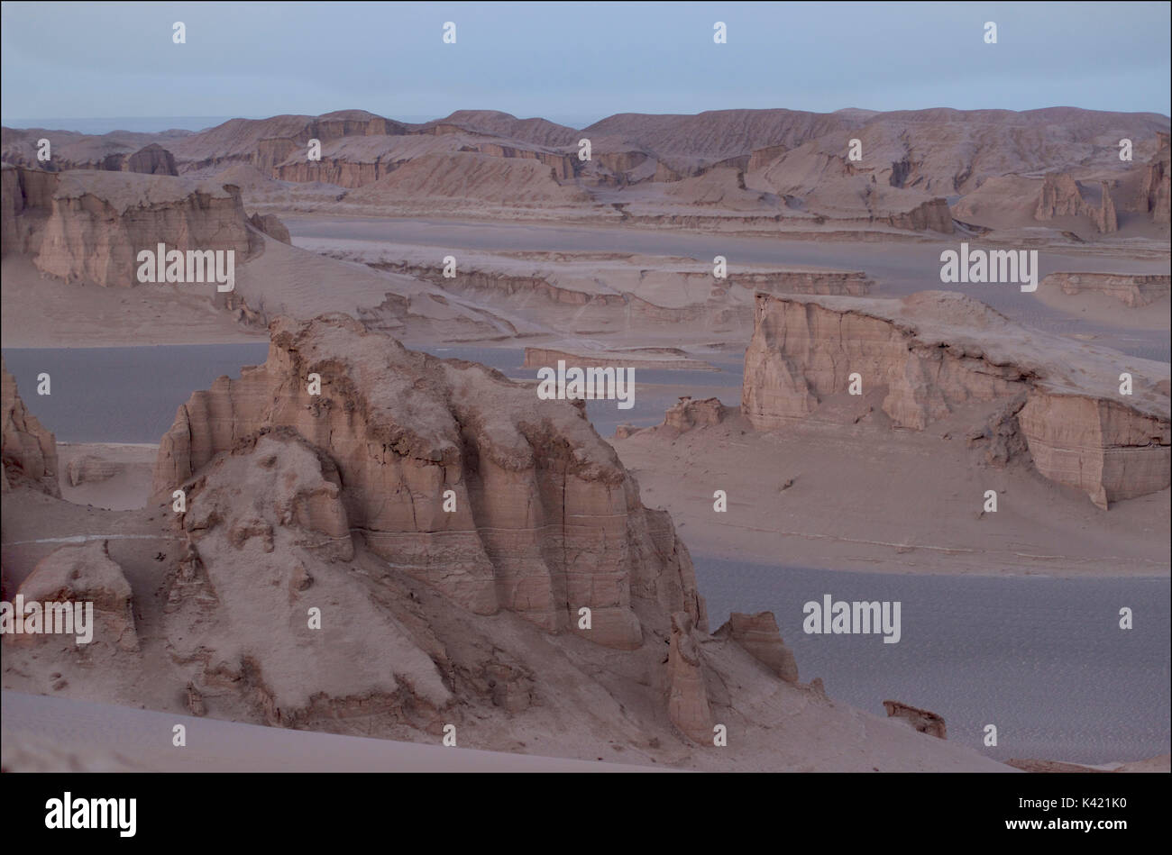 The Kaluts region of the Lut desert. The hottest place on earth. Iran